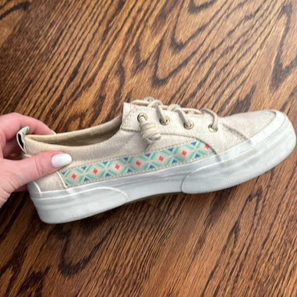 Sperry Slide On Linen Sneakers - Picture 2 of 4